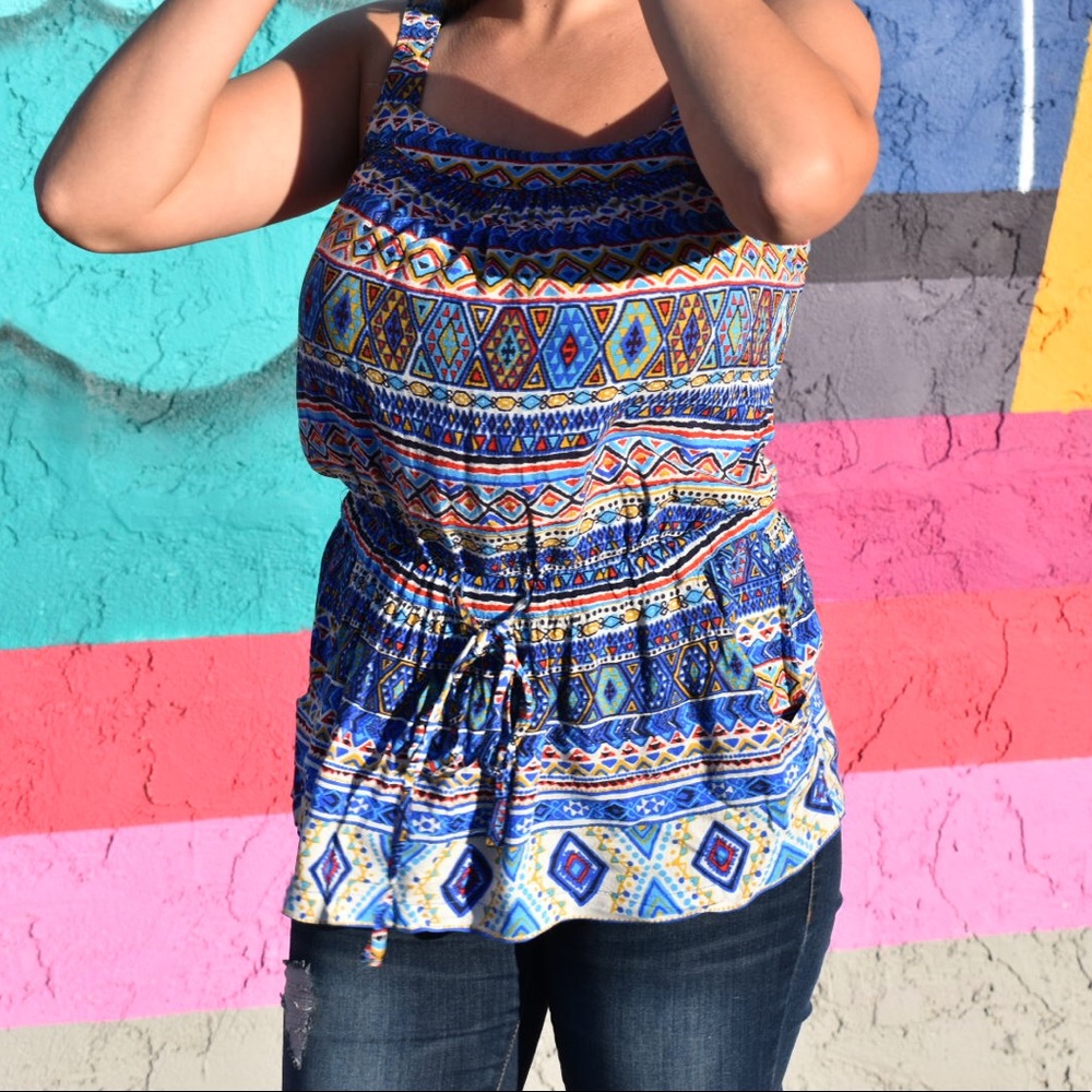 Aztec Print Tank - Picture 2 of 9